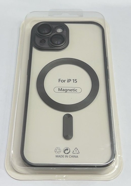 Case Magsafe With Frame Matte for Apple Iphone 15 Graphite