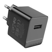 Мережевий зарядний пристрій BOROFONE BAS11A USB 10.5W, чорний
