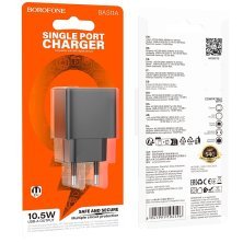 Мережевий зарядний пристрій BOROFONE BAS11A USB 10.5W, чорний
