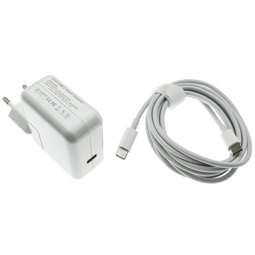 Блок живлення для MacBook APPLE AE30 Type-C PD 30W 20V 1.5A + кабель Type-C - Type-C, 2 метри