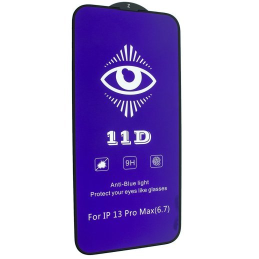Захисне скло 11D BLUE LIGHT APPLE iPhone 14 PLUS / 13 PRO MAX 6,7" ЧОРНИЙ