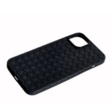 Накладка Шкіра Плетіння для Apple iPhone 14 Plus Black