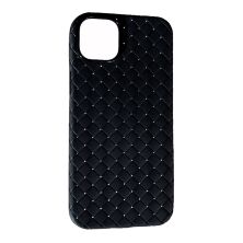 Накладка Шкіра Плетіння для Apple iPhone 14 Plus Black
