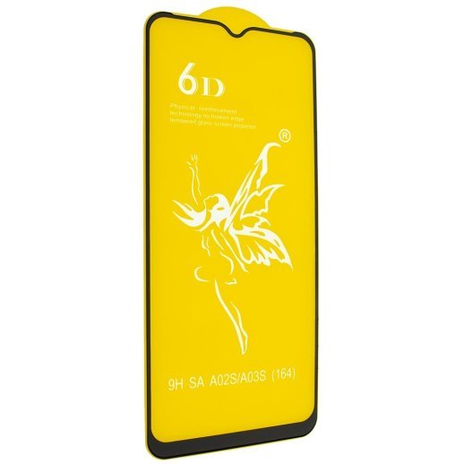 Захисне скло 6D PREMIUM SAMSUNG A03 ЧОРНИЙ
