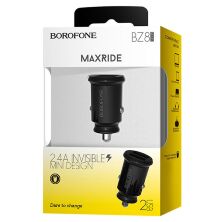 Автомобильное зарядное устройство для Borofone BZ8 2USB 2.4A, черный.
