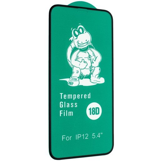 Захисне скло 18D із захисним бортом для APPLE IPHONE 12 mini 5,4" ЧОРНИЙ