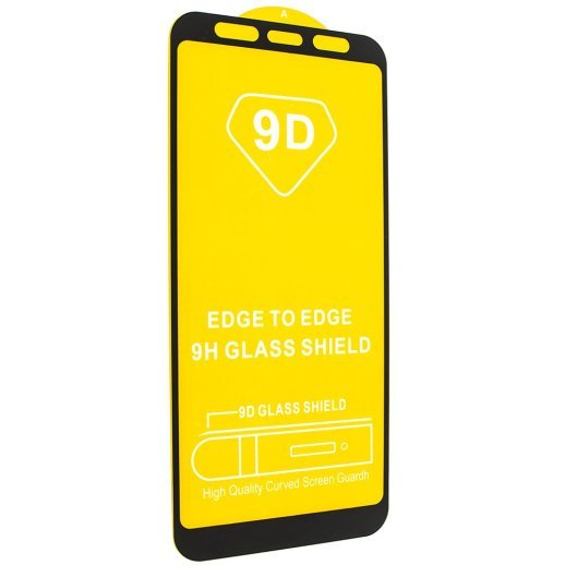 Захисне скло 9D SAMSUNG A605 Galaxy A6 Plus 2018 ЧОРНИЙ