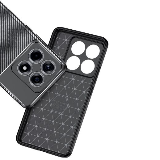 Накладка Tpu Carbon для Xiaomi 14T Pro Black