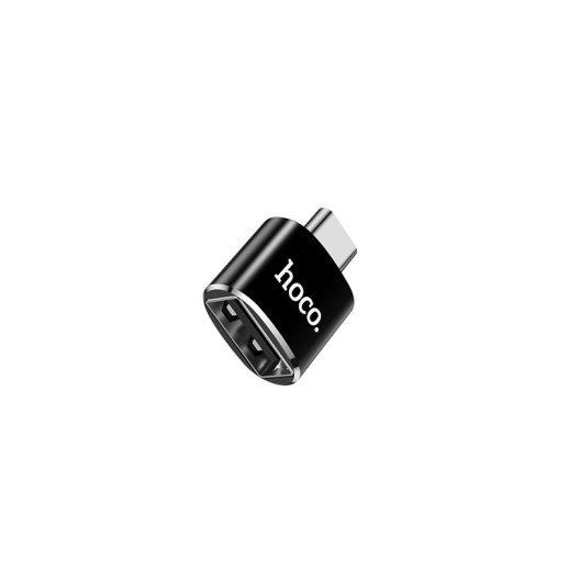 Конвертор HOCO UA5 OTG 3.0A Type-C (папа) - USB (мама), чорний