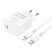 Мережевий зарядний пристрій BOROFONE BA77A Insightful PD30W USB-C + кабель TYPE-C - LIGHTNING