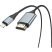 Кабель HOCO UA15 Lightning (штекер) на HDMI (штекер), 2M, СIРИЙ