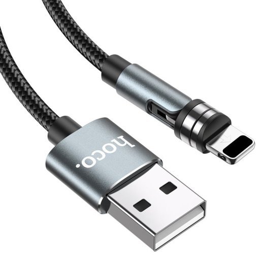 USB кабель HOCO U94 магнiтний USB - Lightning 1.20M ЧОРНИЙ