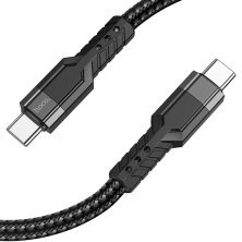 USB-C кабель HOCO U110 60W Type-C - Type-C 1.2M ЧОРНИЙ