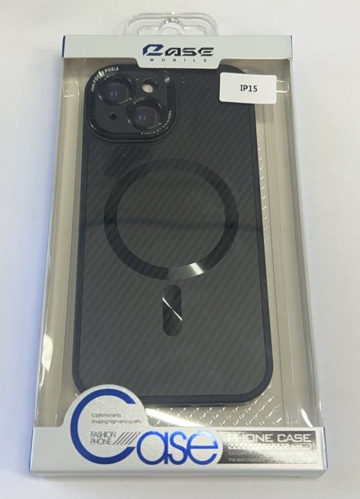 Case Carbone Shield Magsafe  for Apple Iphone 15 Mint