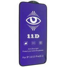 Захисне скло 11D BLUE LIGHT APPLE iPhone 16E / 14 / 13 / 13 PRO 6.1" ЧОРНИЙ