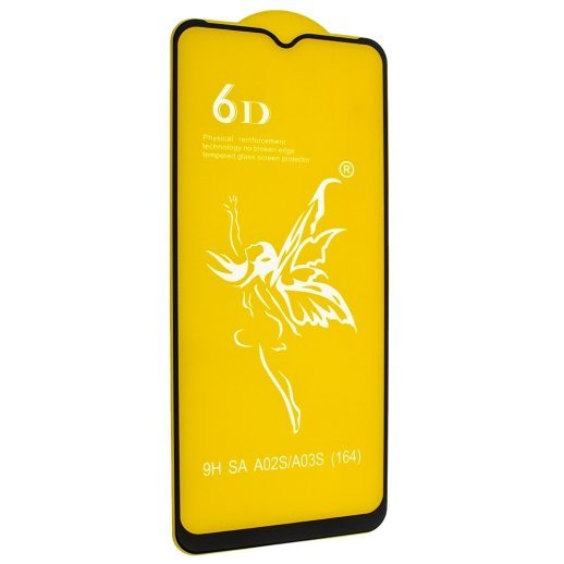 Захисне скло 6D PREMIUM SAMSUNG A037 Galaxy A03S 2021 | A04 ЧОРНИЙ