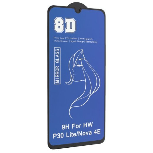 Захисне скло 8D MIRROR HUAWEI P30 LITE 2019