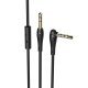 Кабель AUX HOCO UPA15 + Микрофон 2 pin (1М) (30pc) (черный)