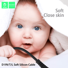 Кабель USB Denmen D19L SILICONE USB - Lightning (2.4A) 1 метр