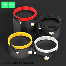 Кабель USB Denmen D19L SILICONE USB - Lightning (2.4A) 1 метр
