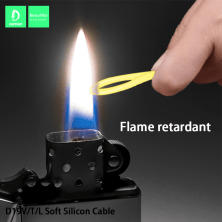 Кабель USB Denmen D19L SILICONE USB - Lightning (2.4A) 1 метр
