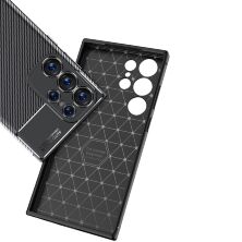 Накладка Tpu Carbon для Samsung S24 Ultra Black