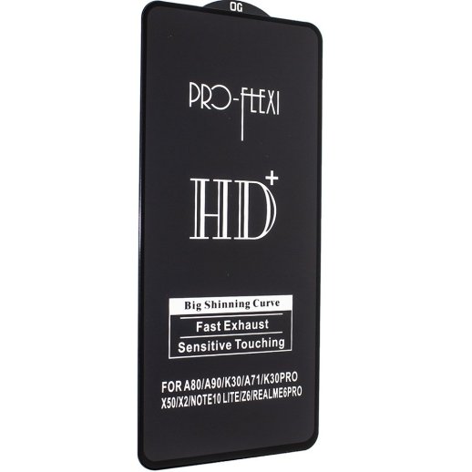 Захисне скло PRO-FLEXI HD+ SAMSUNG NOTE 10 Lite 2020 | X2 | K30 ЧОРНИЙ