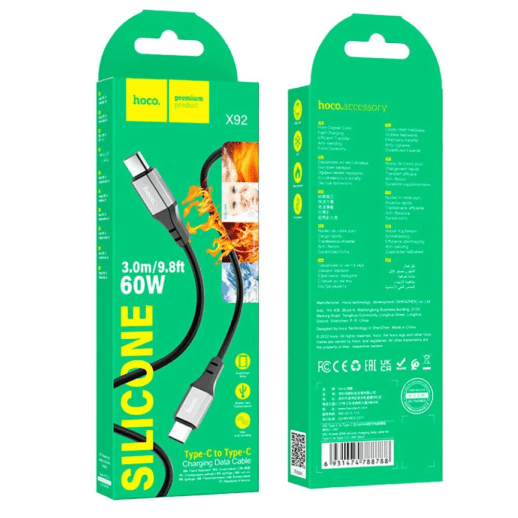 USB Cable Hoco X92 Type-C to Type-C 60w 3m