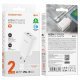 Мережевий зарядний пристрій BOROFONE BN10 Sunlight PD65W USB-C + USB-A + кабель TYPE-C - TYPE-C