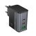 Мережевий зарядний пристрій HOCO CS75A TYPE-C*2 PD 70W + USB QC 3.0, чорний