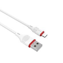 USB кабель BOROFONE BX17 USB - Lightning білий