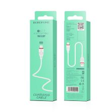 USB кабель BOROFONE BX17 USB - Lightning білий