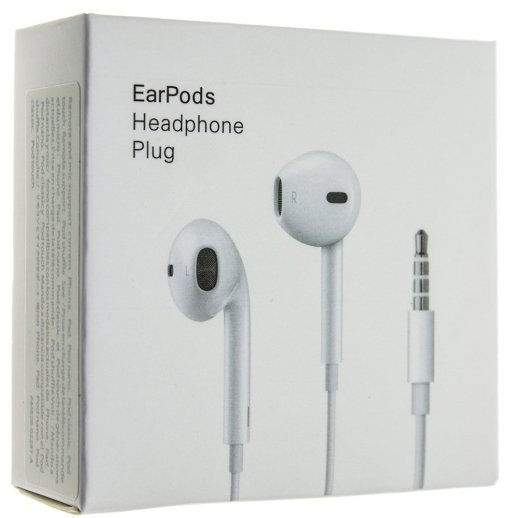Навушники дротові EarPods APPLE original Model A1472 MNHF2ZM/A HEADPHONE PLUG 3.5MM