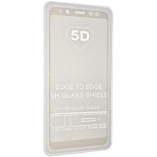 Скло 5D FULL GLUE TRIPLEX Samsung A530 Galaxy A8 (2018) БІЛИЙ тех. пак.
