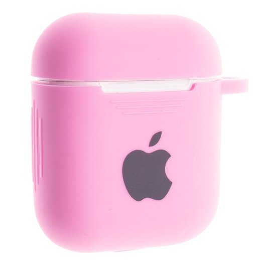 Чохол для Apple AirPods 2 з карабіном NEW (з лого яблуко) з'єднаний