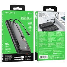 Power Bank Borofone BJ22 PD20W 22,5W 10000mah ЧОРНИЙ