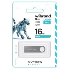 USB флеш 16Gb Wibrand Puma USB 2.0 Silver