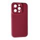 Силіконовий чохол SMTT для Apple iPhone 14 Pro Max Bordo