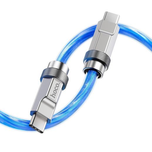 USB-C кабель HOCO U113 100W Type-C - Type-C синiй