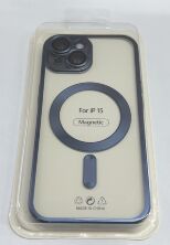 Case Magsafe With Frame Matte for Apple Iphone 15 Dark Blue