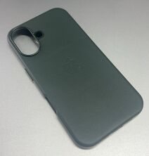 Чехол Leather Case Apple Iphone 16 MagSafe Green