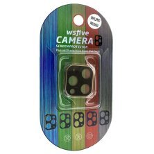 Захисне скло для камери метал WSFIVE CAMERA APPLE IPHONE 11 PRO | 11 PRO MAX чорний