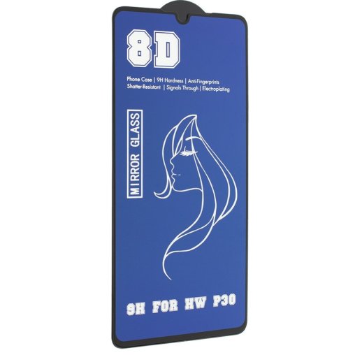 Захисне скло 8D MIRROR HUAWEI P30 2019
