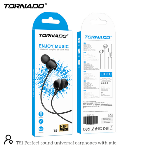Наушники TORNADO TS1