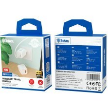 Мережевий зарядний пристрій INKAX HC-03 QC 3.0 20W 3A + USB кабель Micro-USB