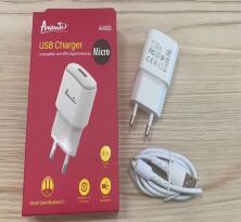 Мережевий Зарядний Пристрій Avantis A480 1USB Micro 2.1A White