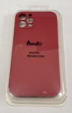 Avantis Full Silicone Case Apple Iphone 12 Pro (camera protect) Camelia Red