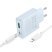 Мережевий зарядний пристрій HOCO C142A TYPE-C PD 20W + USB QC3.0 + кабель TYPE-C - LIGHTNING, блакитний