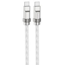 USB-C кабель HOCO U113 100W Type-C - Type-C СТАЛЕВИЙ