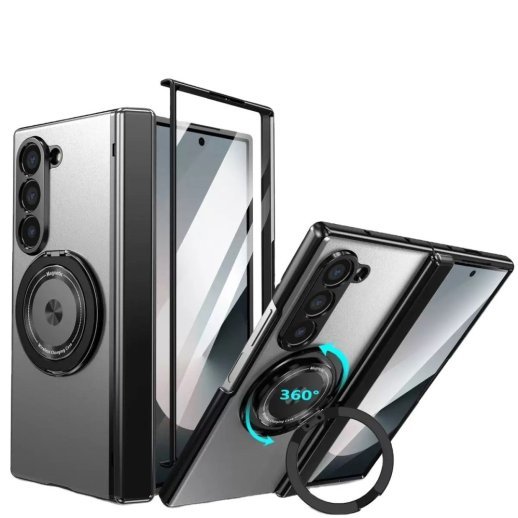 Чохол Metal Stand with Magnit для Samsung Fold 7 Silver